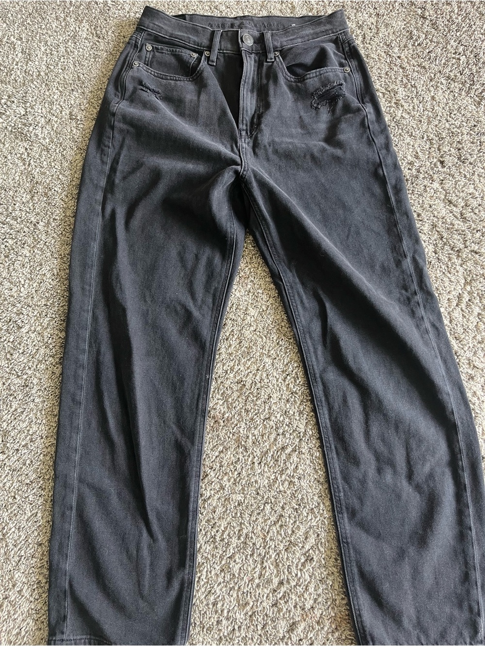 American Eagle Outfitters Women's Straight Leg Black Jeans
